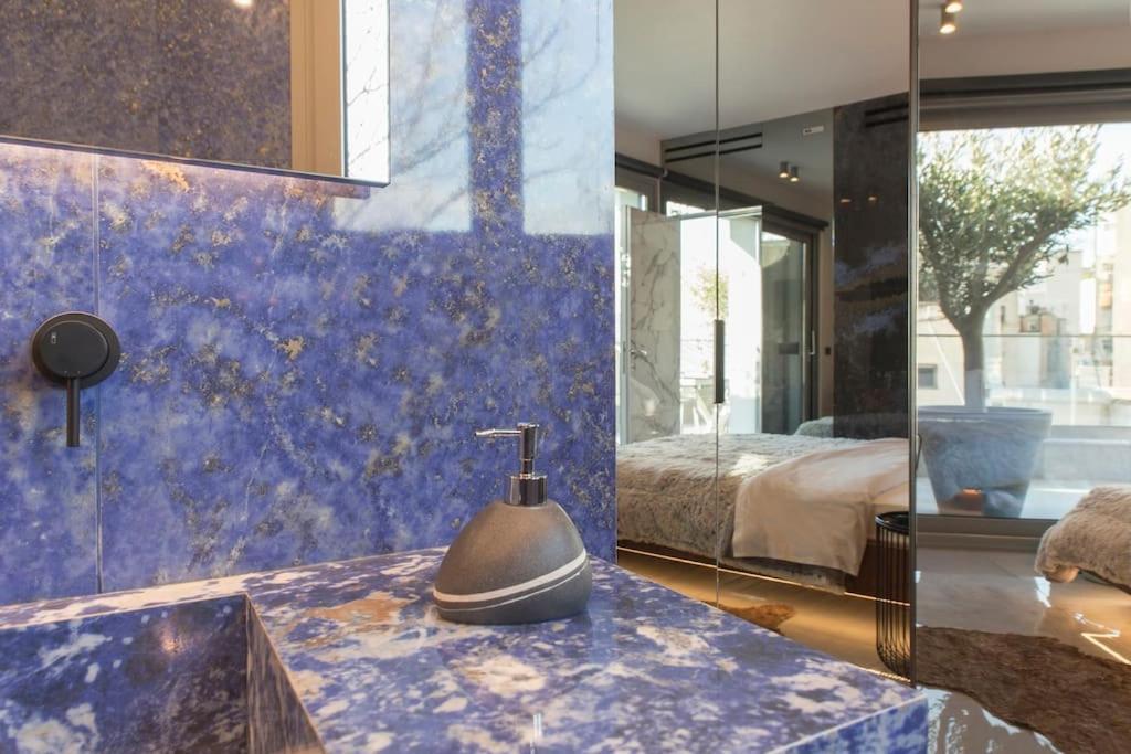 Luxury Acropolis View Apartment-Living Stone Black Pearl Athens Exterior photo