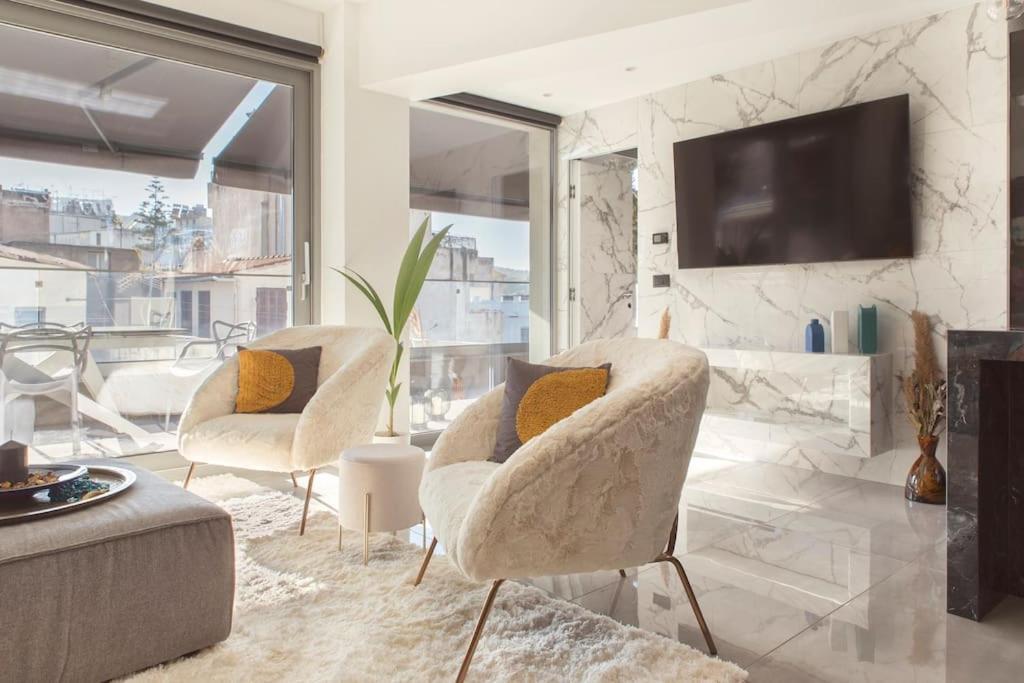 Luxury Acropolis View Apartment-Living Stone Black Pearl Athens Exterior photo